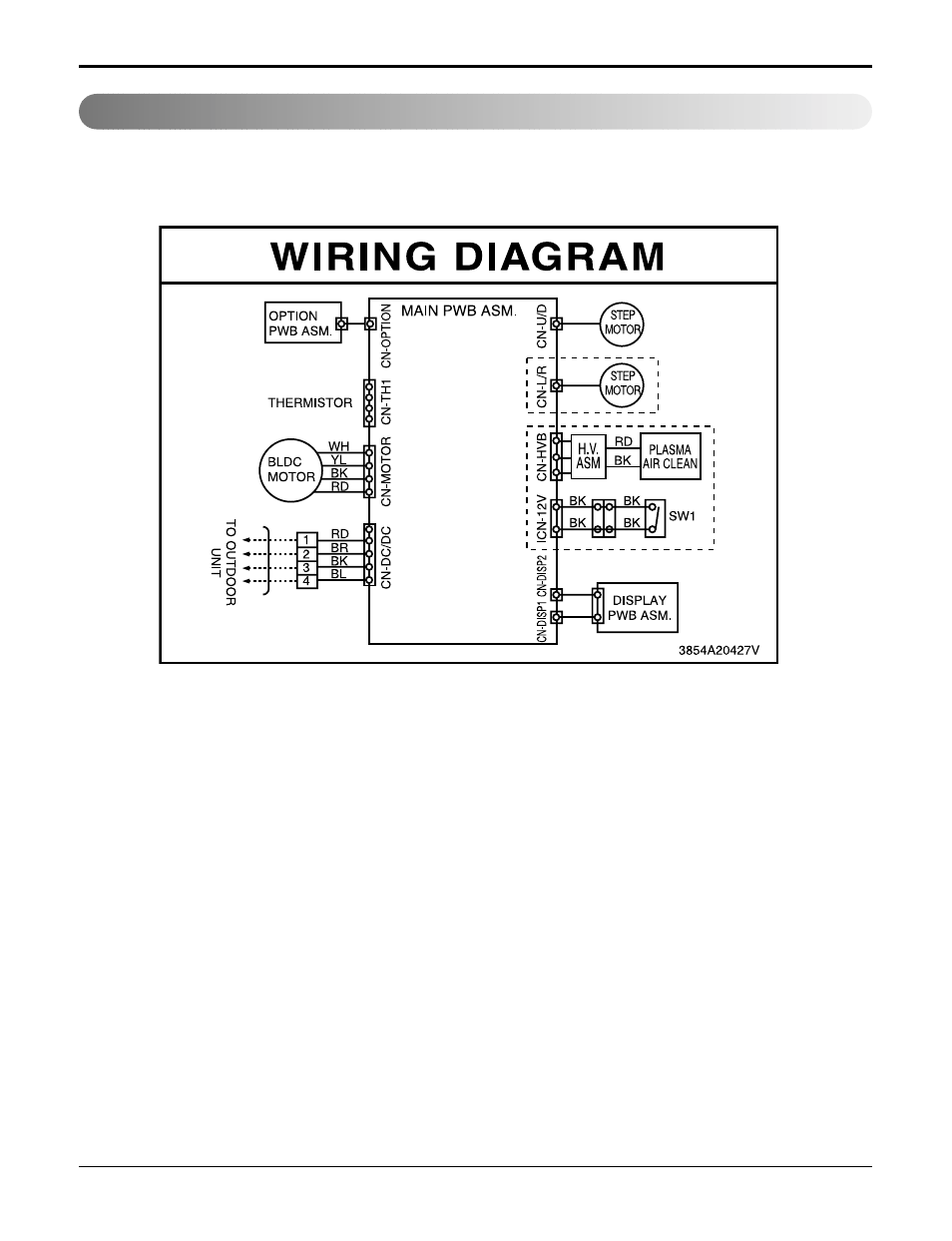 Wiring diagram | LG LSU120HE User Manual | Page 65 / 83