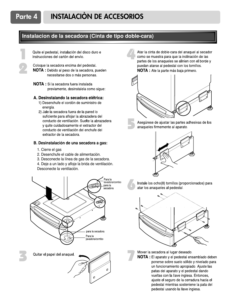 LG DLE0442S User Manual | Page 44 / 62