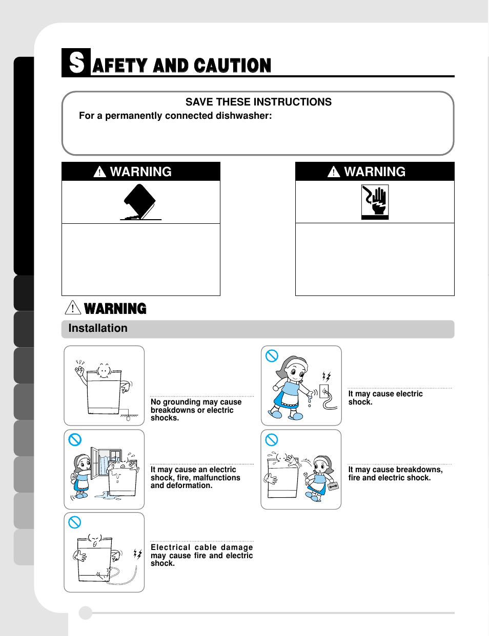 Aaf fe et ty y a an nd d c ca au ut tiio on n | LG LDS5811ST User Manual | Page 4 / 44