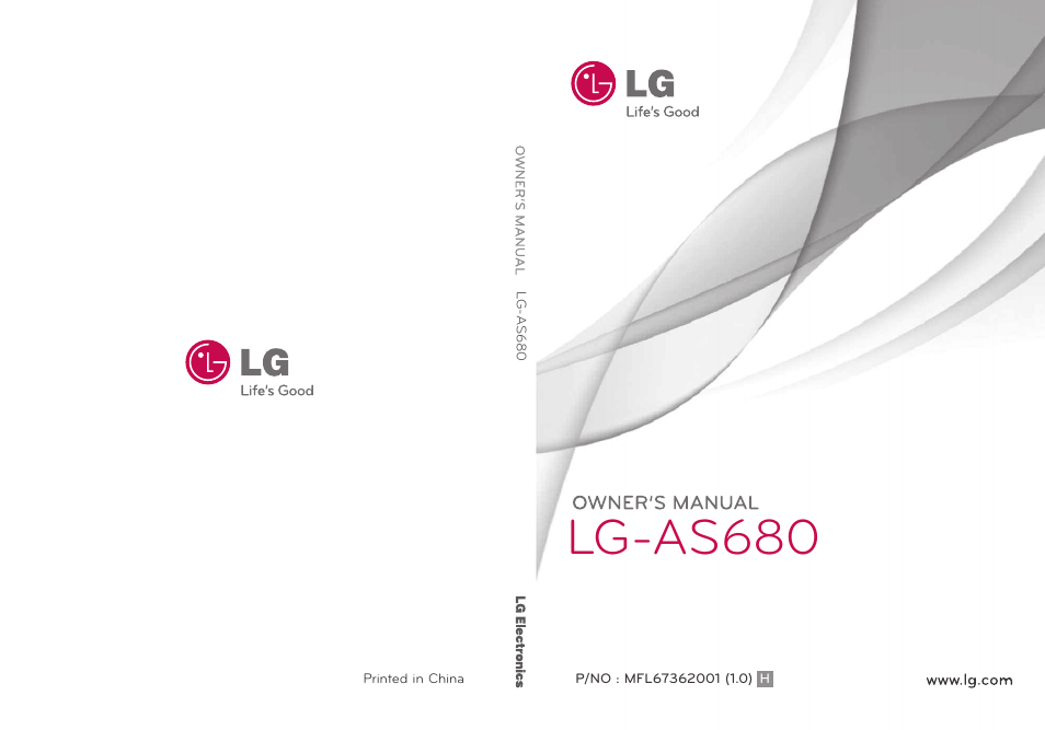 LG AS680 User Manual | 182 pages