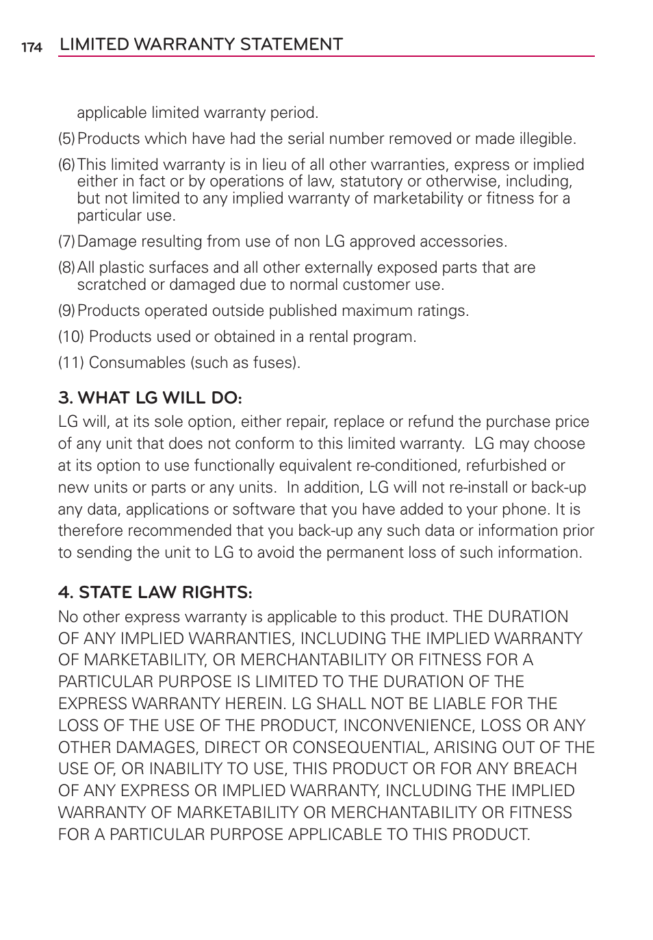 LG AS680 User Manual | Page 176 / 182