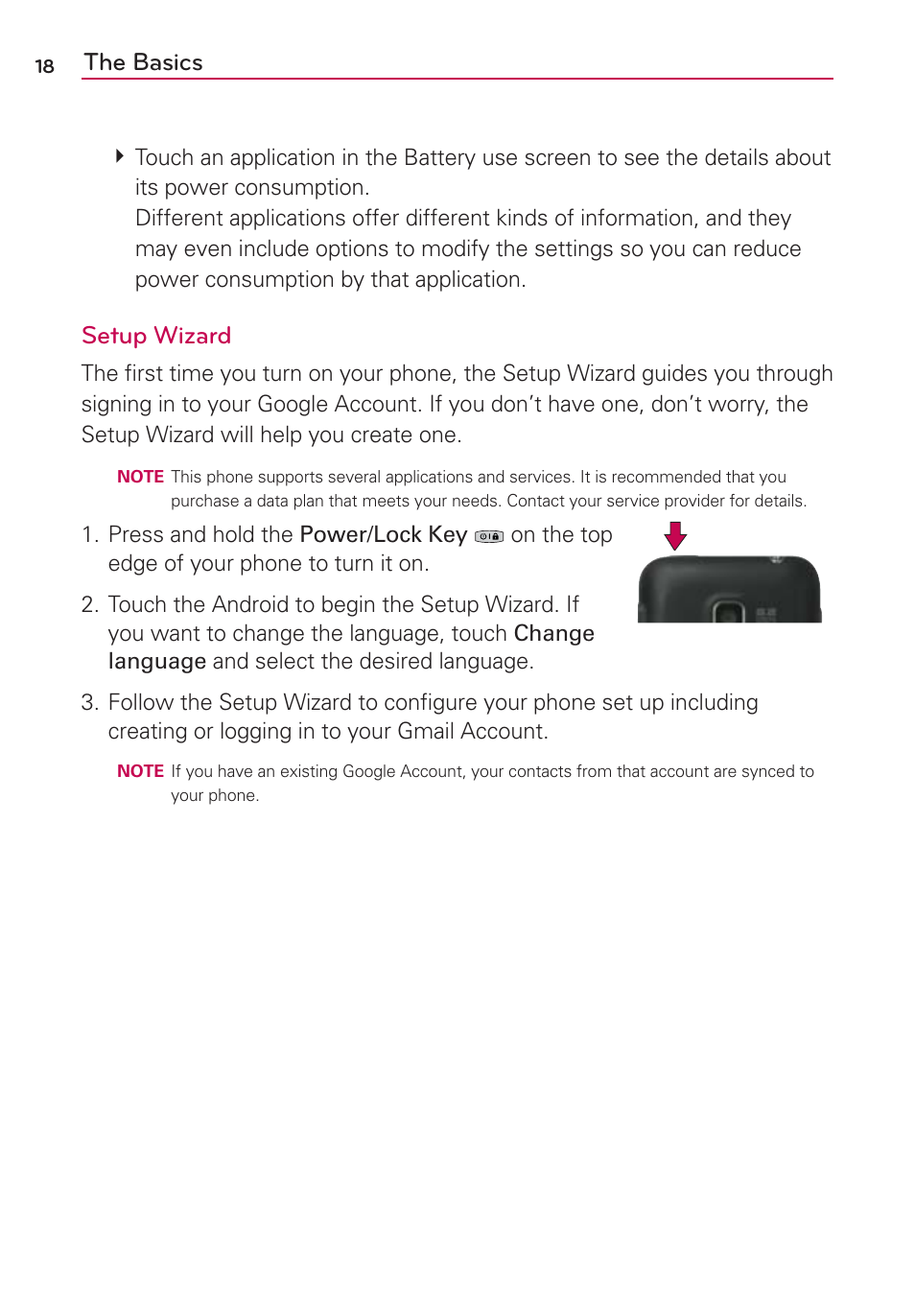 The basics, Setup wizard | LG AS680 User Manual | Page 20 / 182