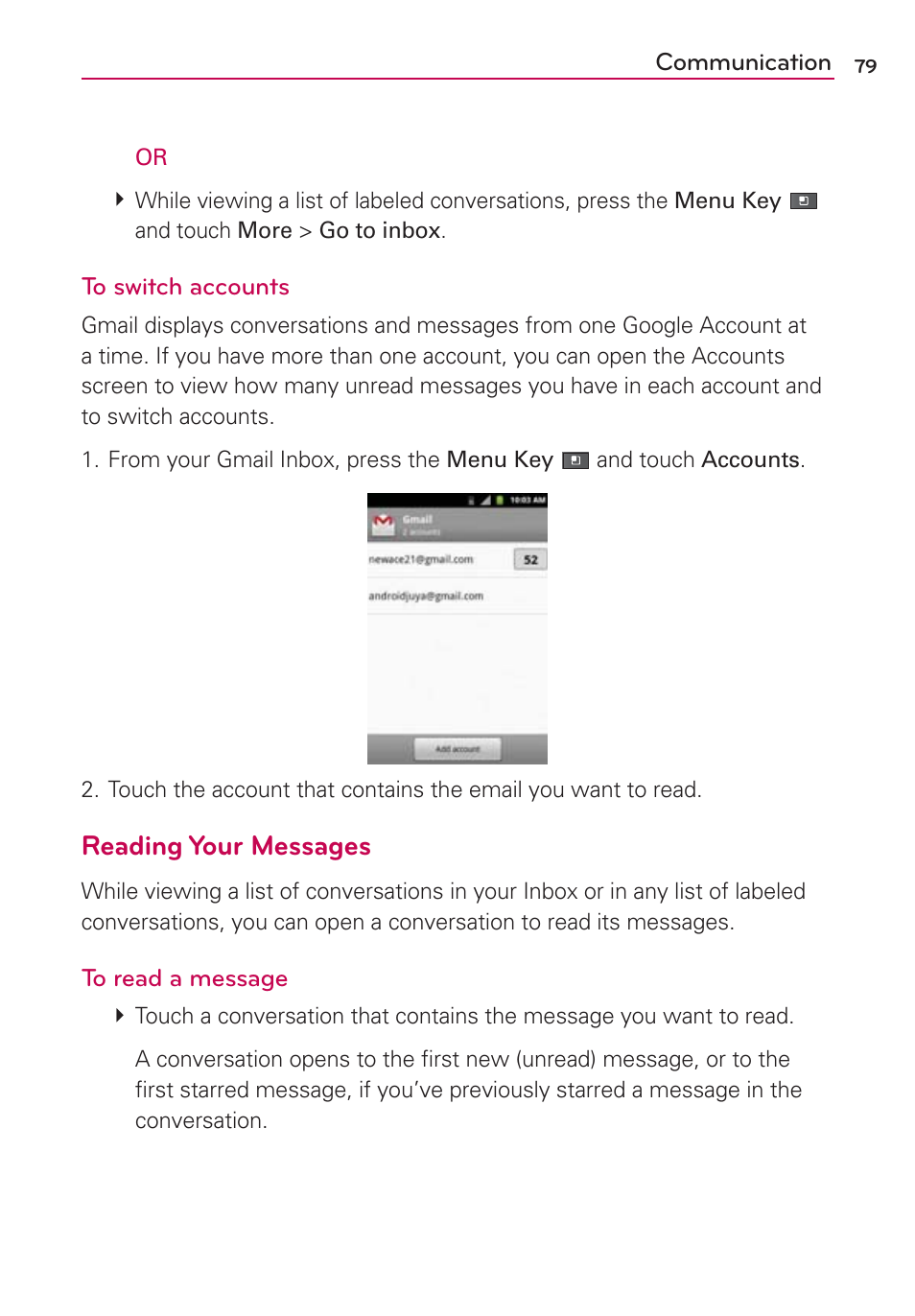Reading your messages | LG AS680 User Manual | Page 81 / 182
