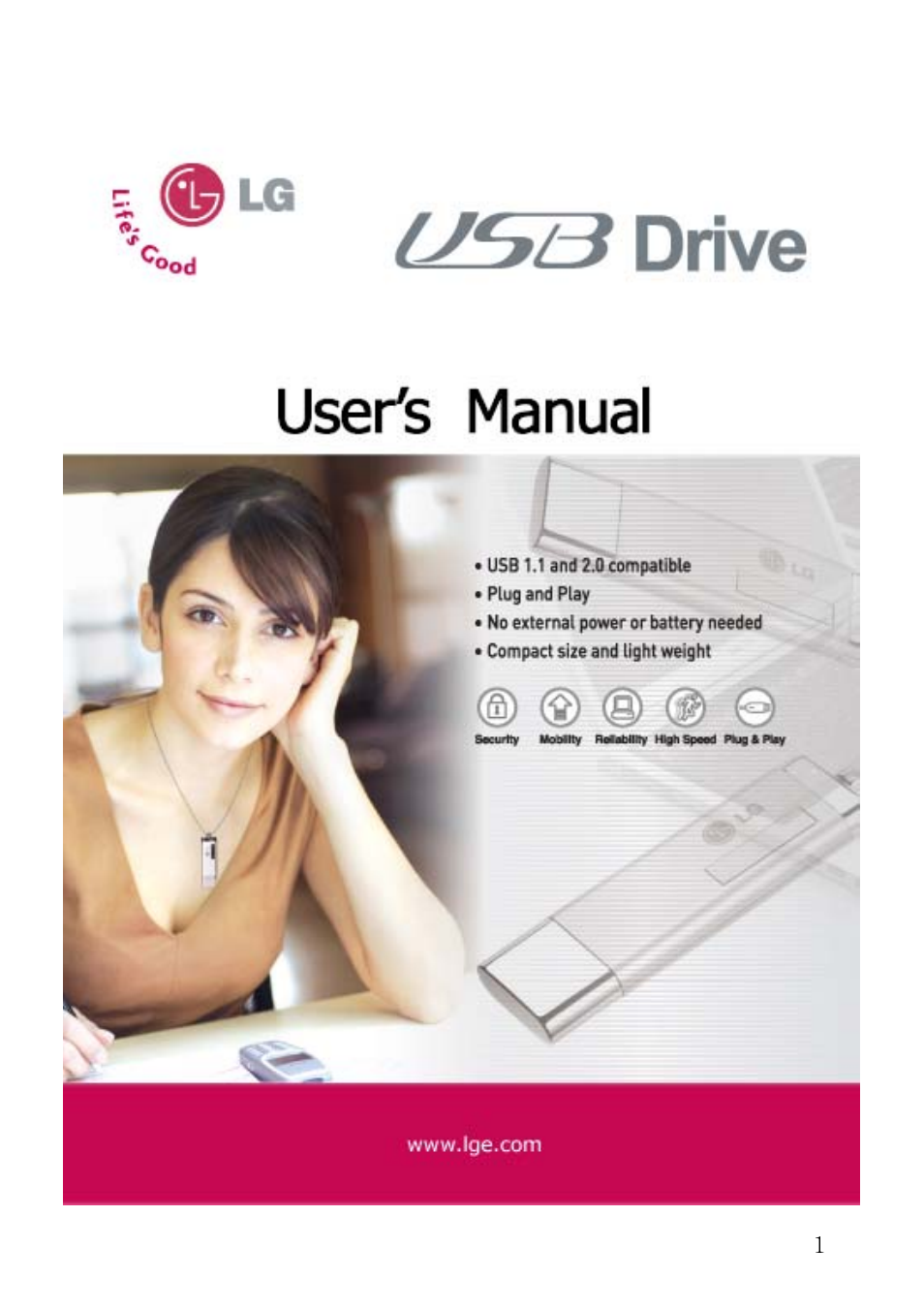 LG USB Drive User Manual | 22 pages