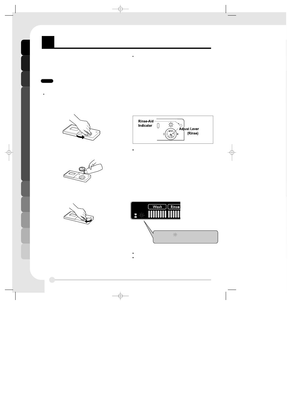 Sing your dishwasher, Using your dishw asher | LG LDF 7811ST User Manual | Page 14 / 20