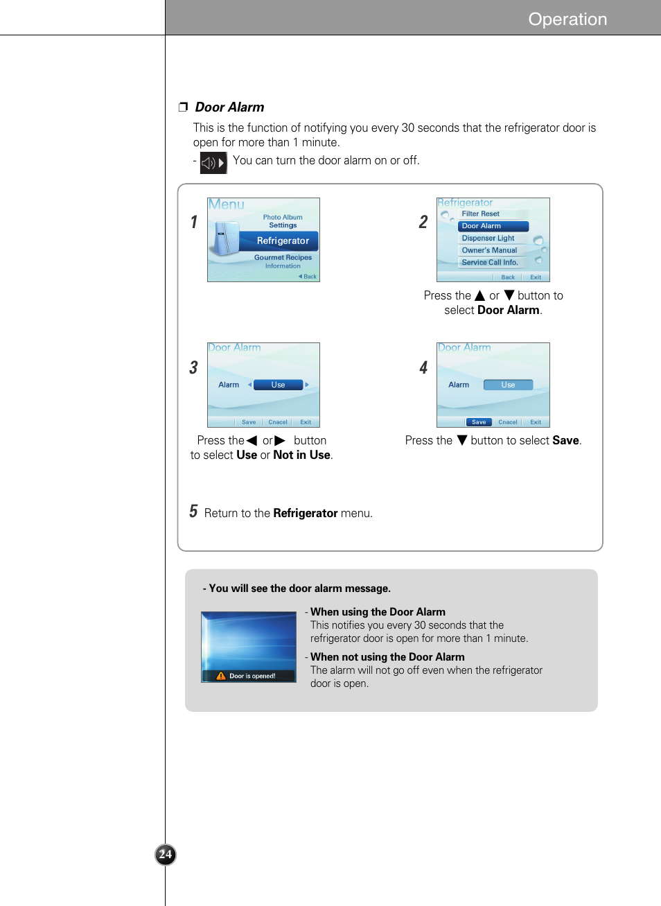 Operation | LG LSC27990TT User Manual | Page 24 / 191