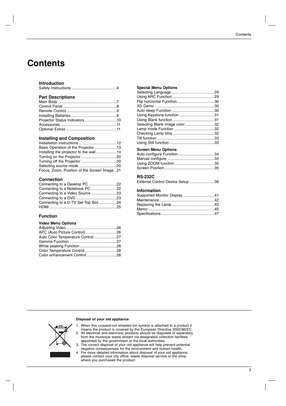 LG AN110B-JD User Manual | Page 3 / 48