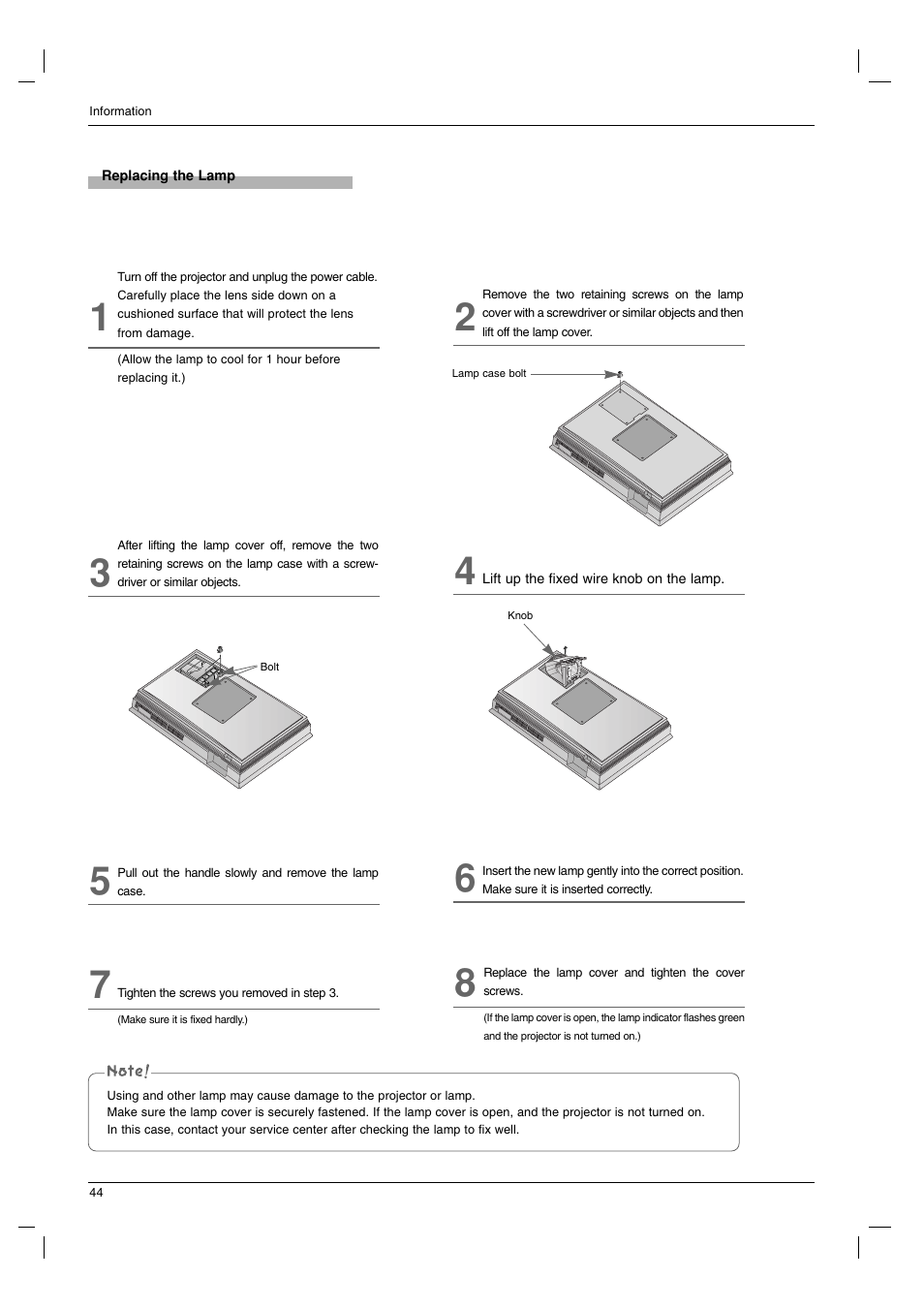 LG AN110B-JD User Manual | Page 44 / 48