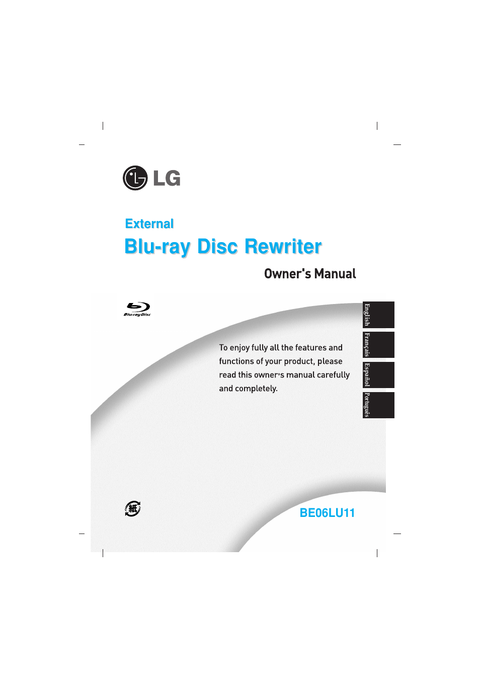 LG BE06LU11 User Manual | 15 pages