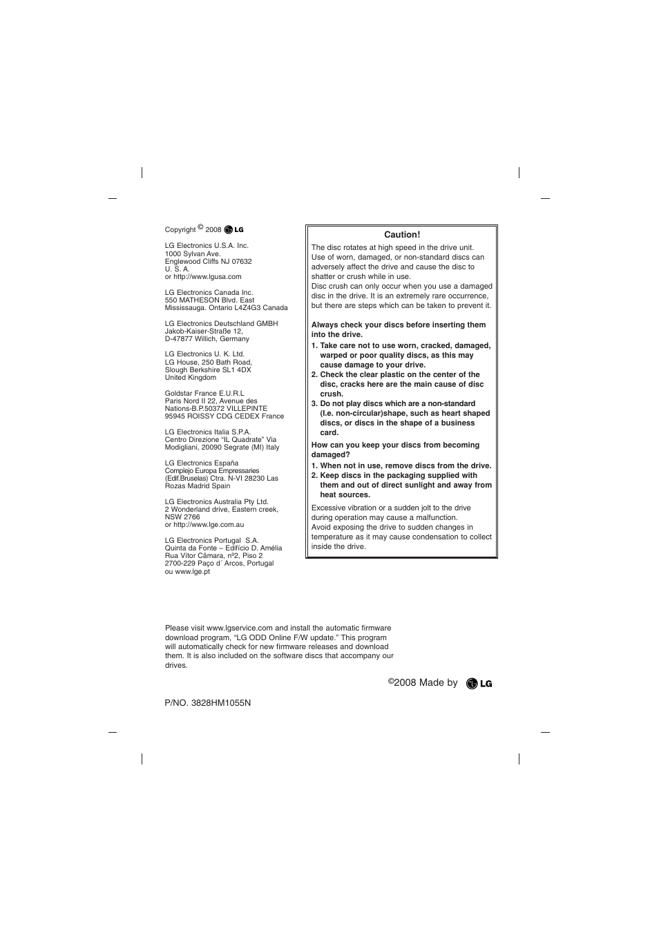 LG BE06LU11 User Manual | Page 15 / 15