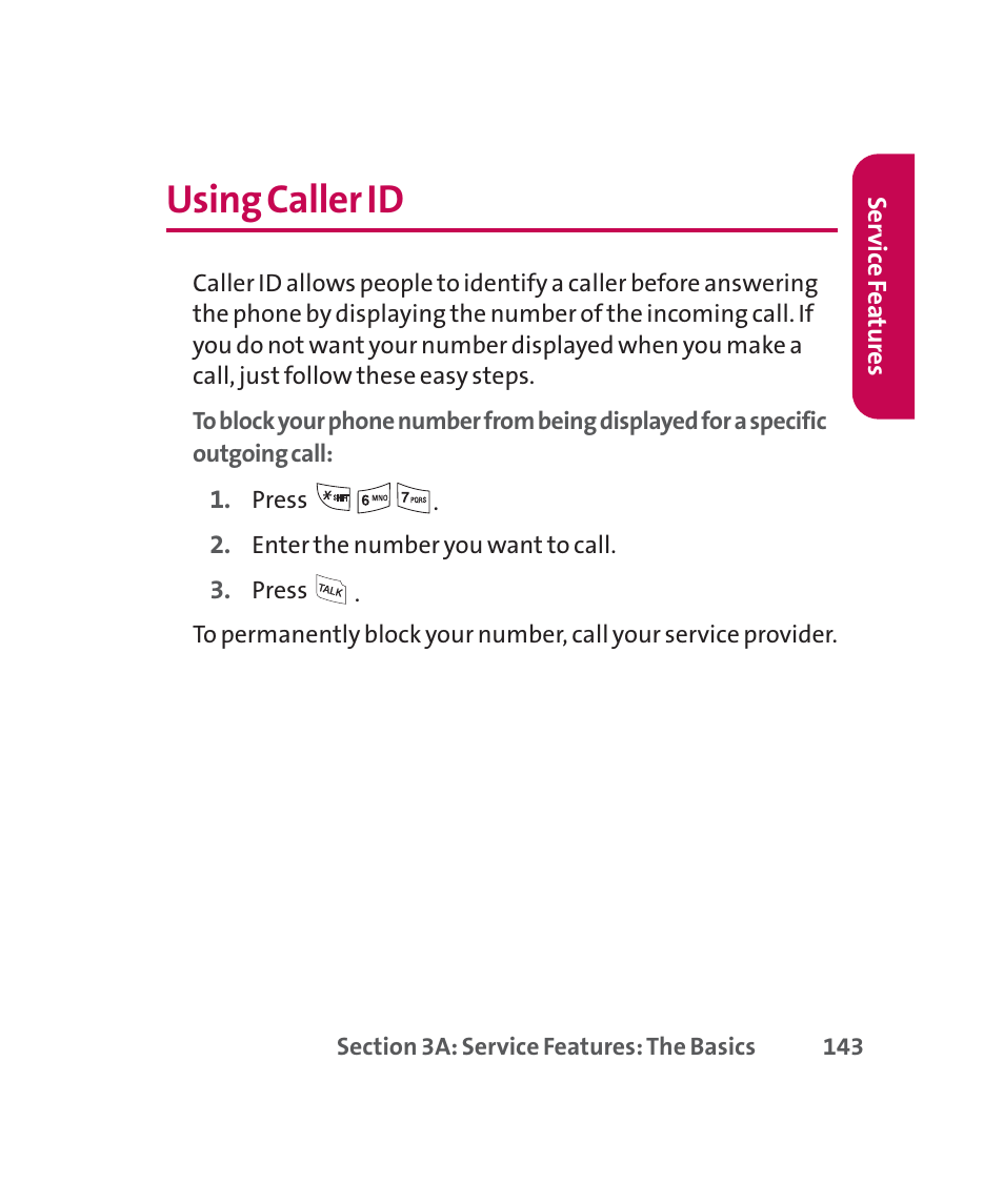 Using caller id | LG 160 User Manual | Page 156 / 416