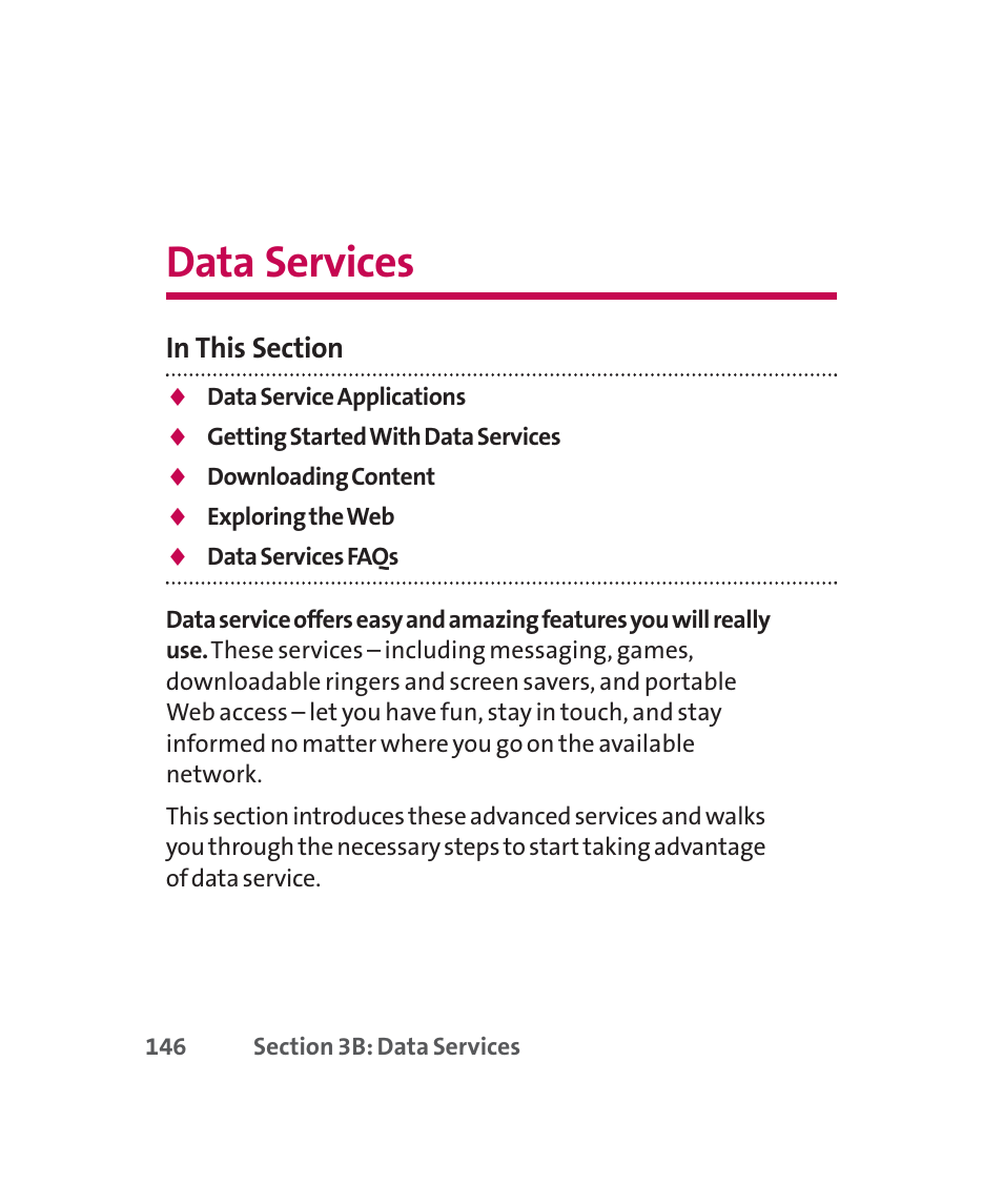 Data services | LG 160 User Manual | Page 159 / 416