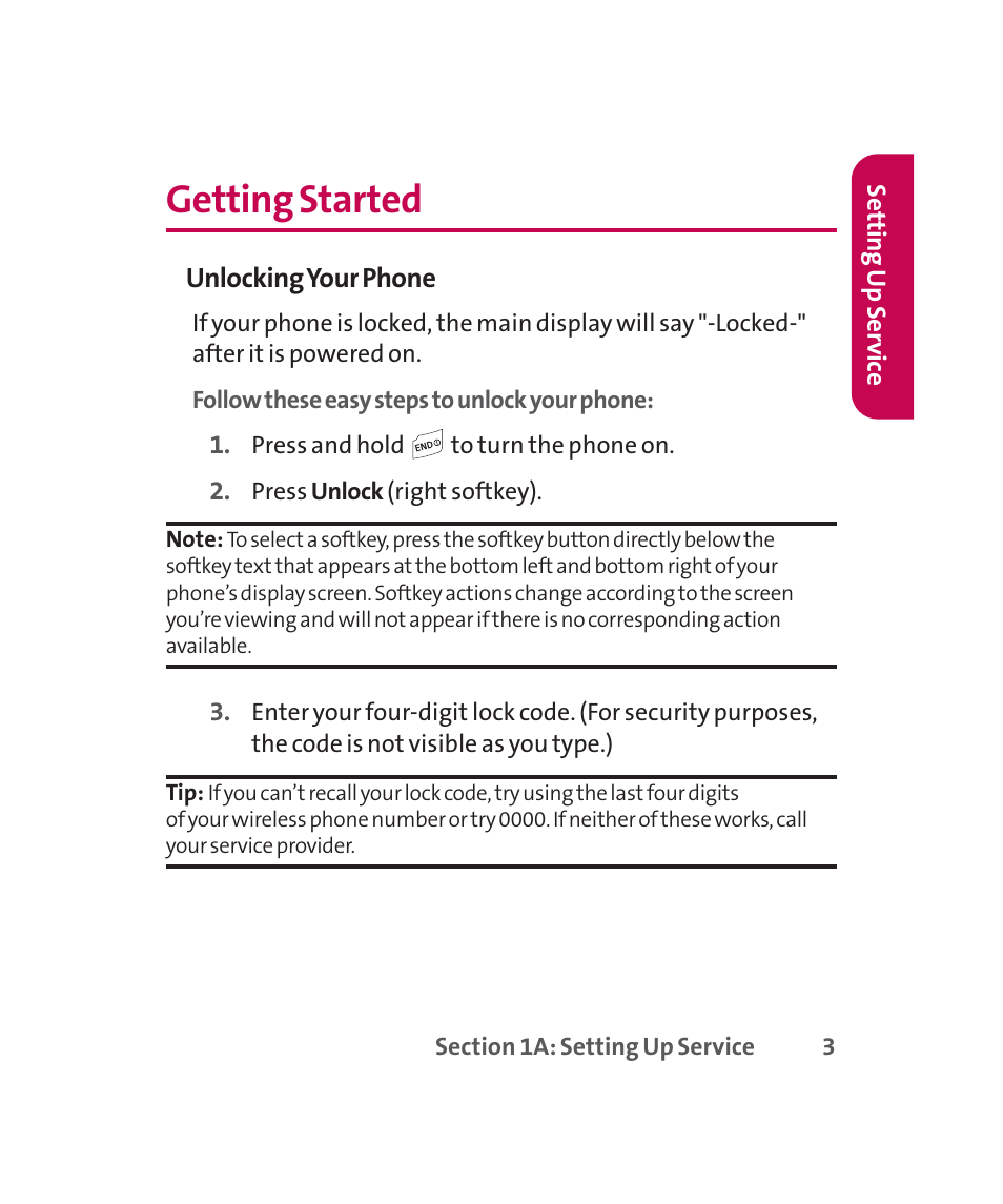 Getting started | LG 160 User Manual | Page 16 / 416