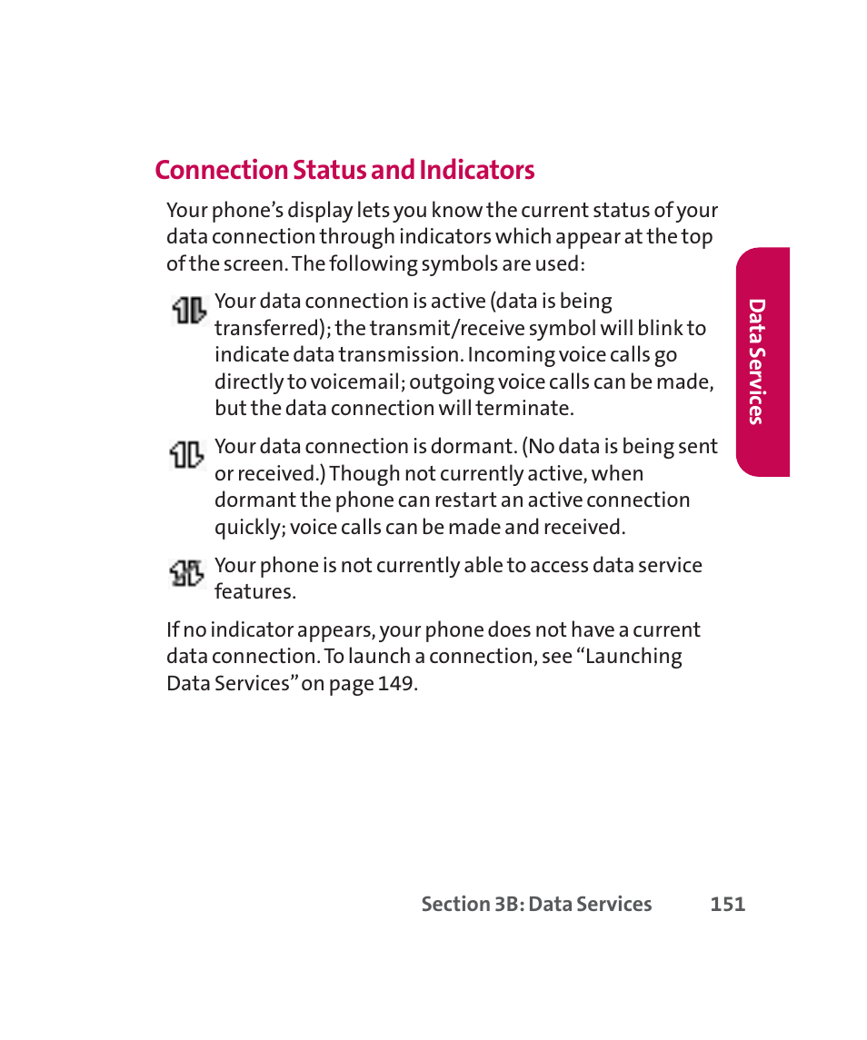 Connection status and indicators | LG 160 User Manual | Page 164 / 416