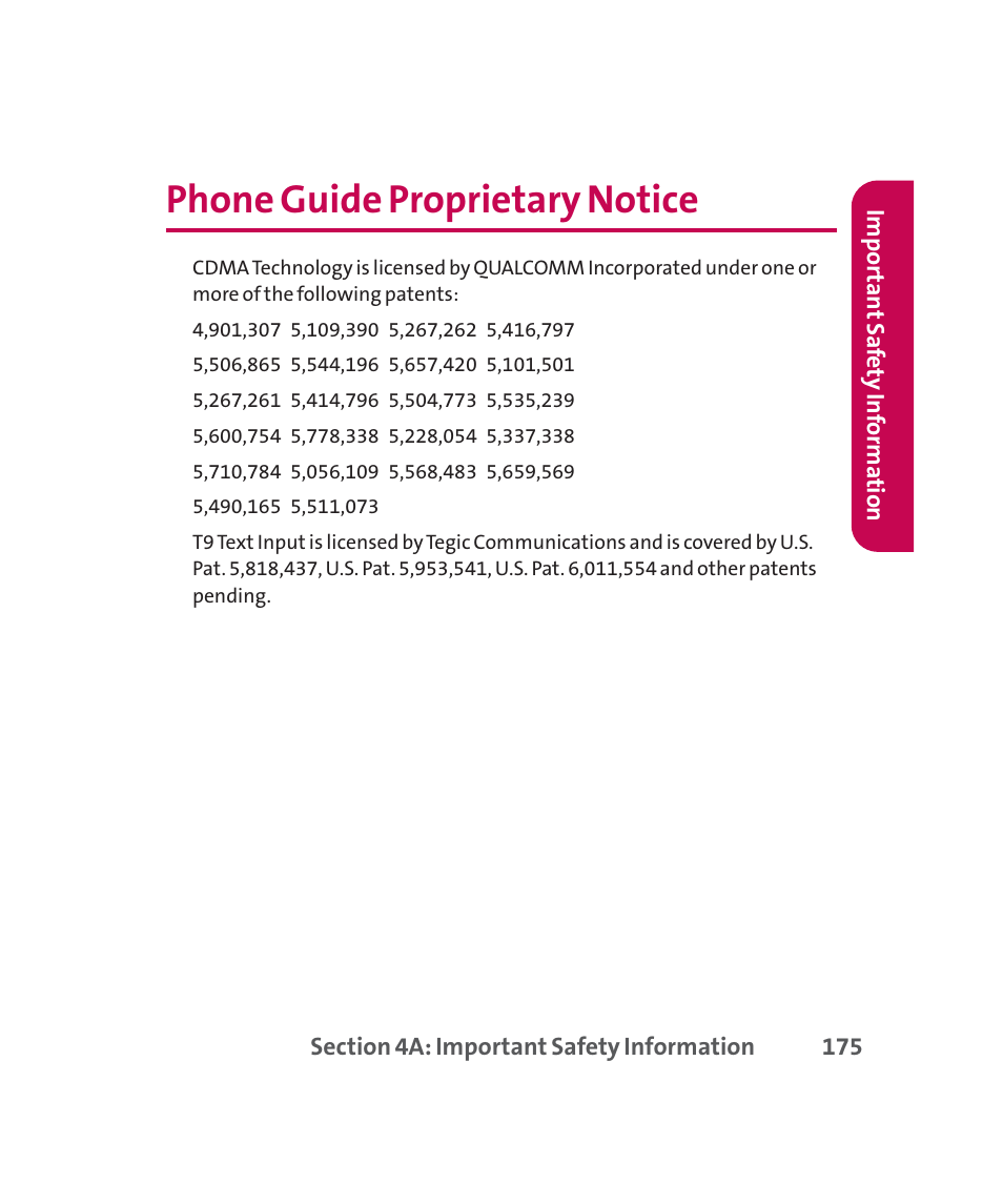 Phone guide proprietary notice | LG 160 User Manual | Page 188 / 416