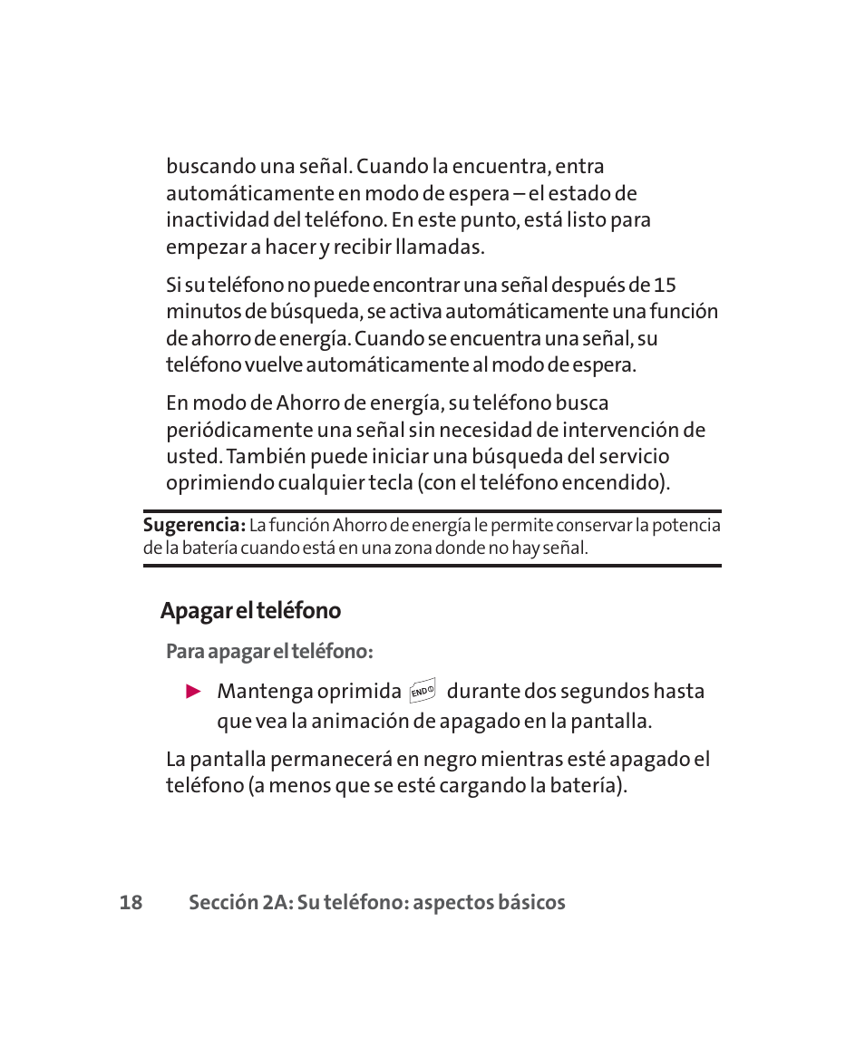 Apagar el teléfono | LG 160 User Manual | Page 228 / 416