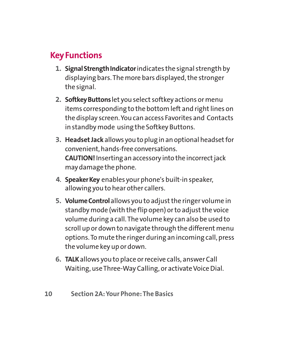 Key functions | LG 160 User Manual | Page 23 / 416