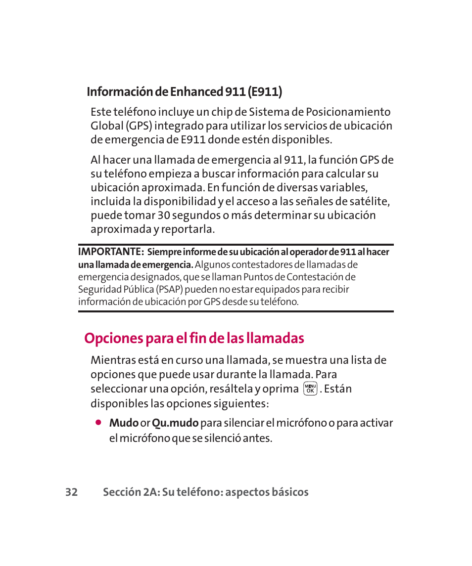 Opciones para el fin de las llamadas | LG 160 User Manual | Page 242 / 416