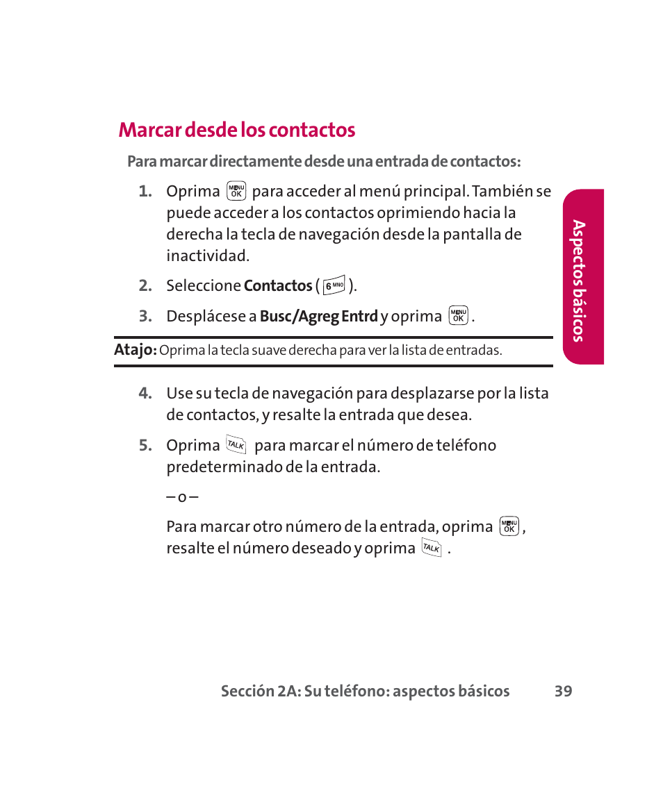 Marcar desde los contactos | LG 160 User Manual | Page 249 / 416