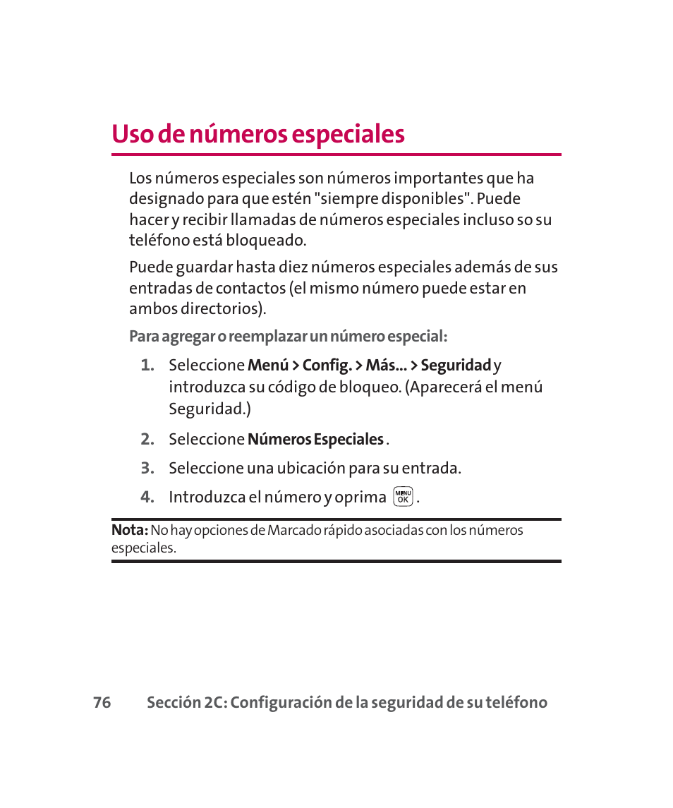 Uso de números especiales | LG 160 User Manual | Page 286 / 416