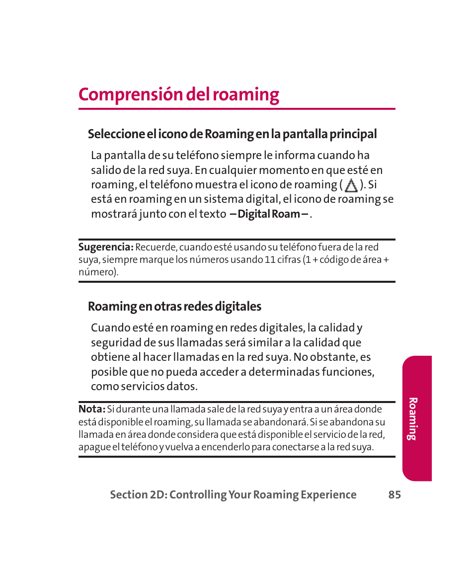 Comprensión del roaming | LG 160 User Manual | Page 295 / 416