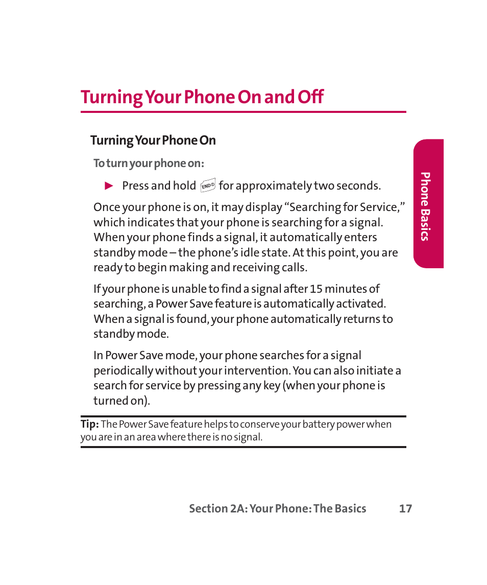 Turning your phone on and off | LG 160 User Manual | Page 30 / 416