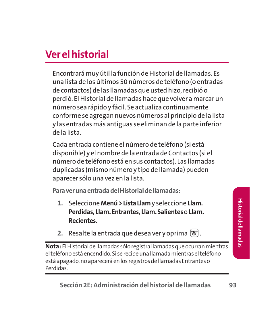 Ver el historial | LG 160 User Manual | Page 303 / 416