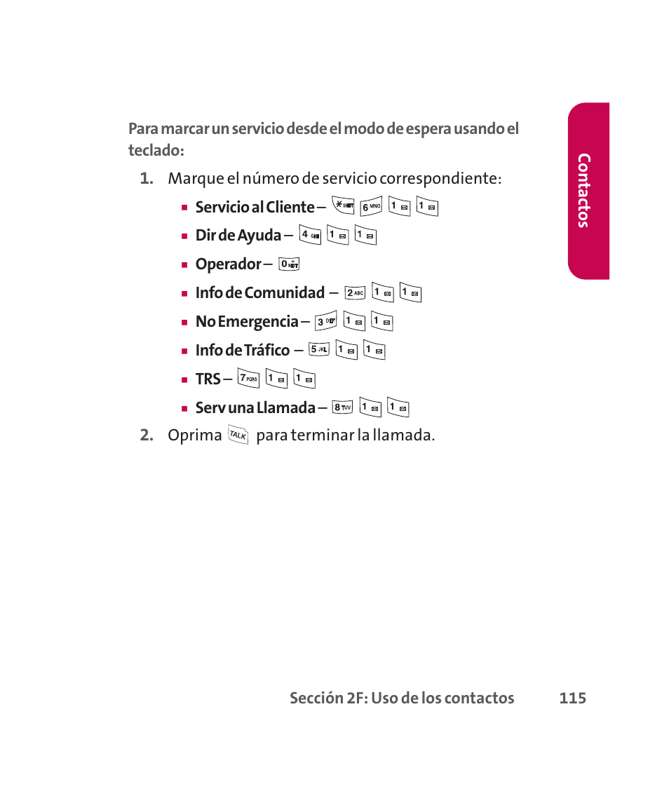 Co n tac tos | LG 160 User Manual | Page 325 / 416