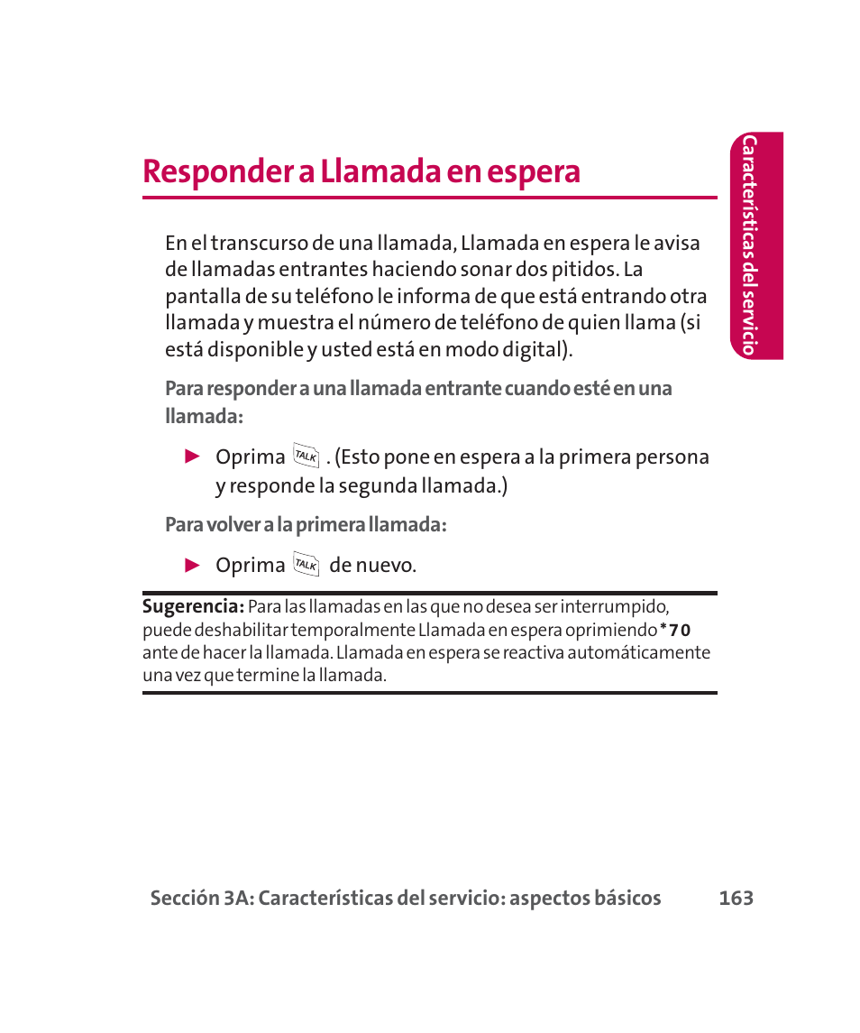 Responder a llamada en espera | LG 160 User Manual | Page 373 / 416