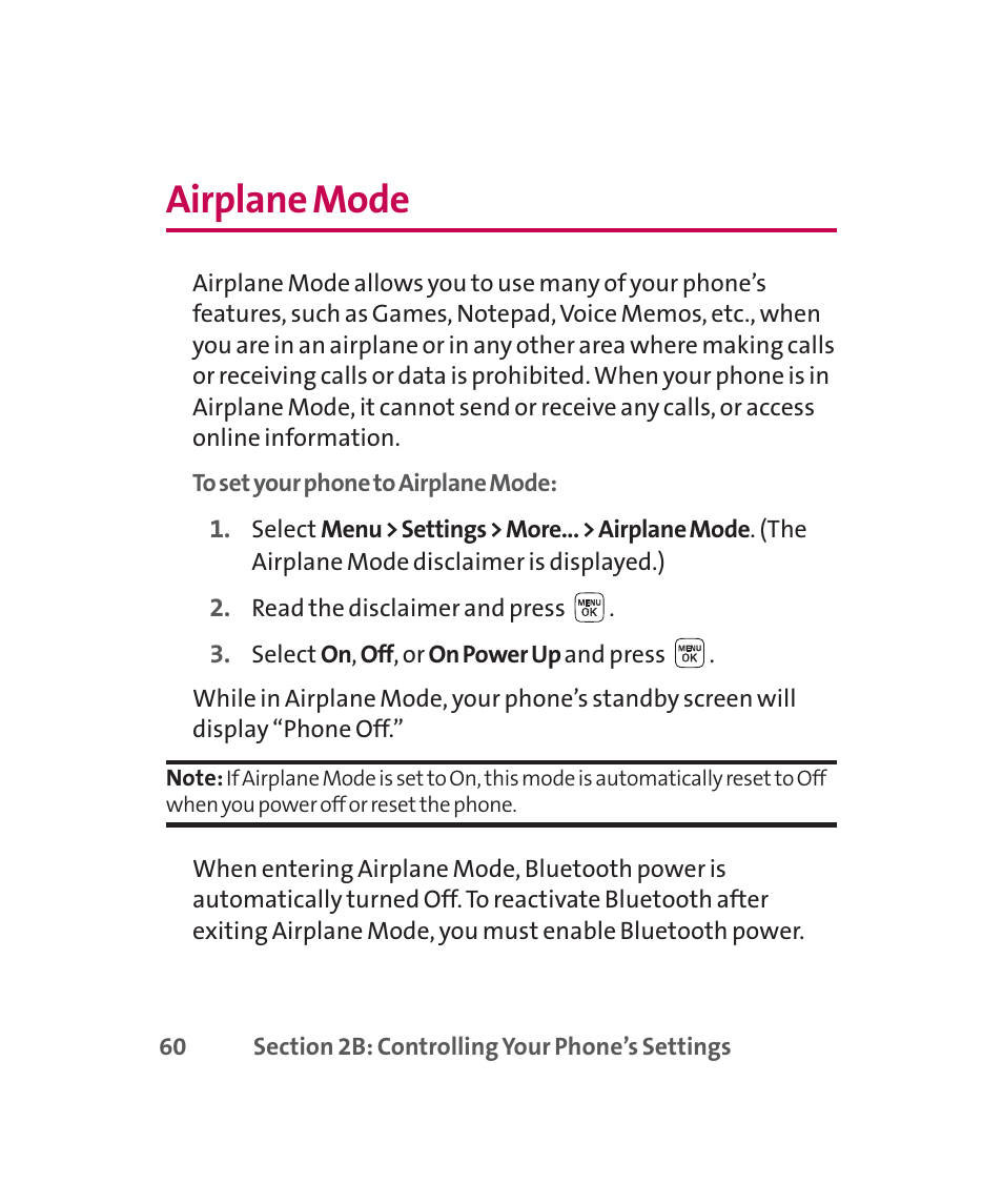 Airplane mode | LG 160 User Manual | Page 73 / 416