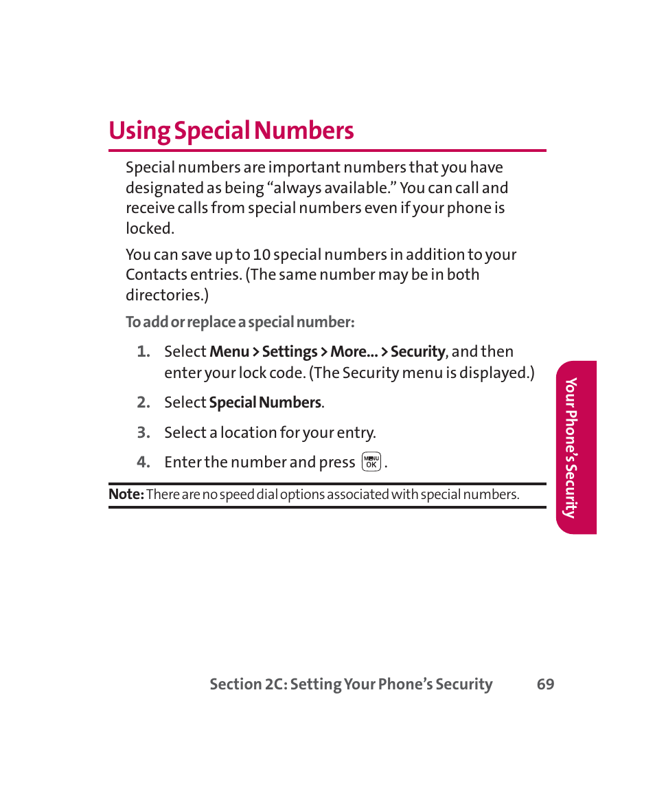 Using special numbers | LG 160 User Manual | Page 82 / 416