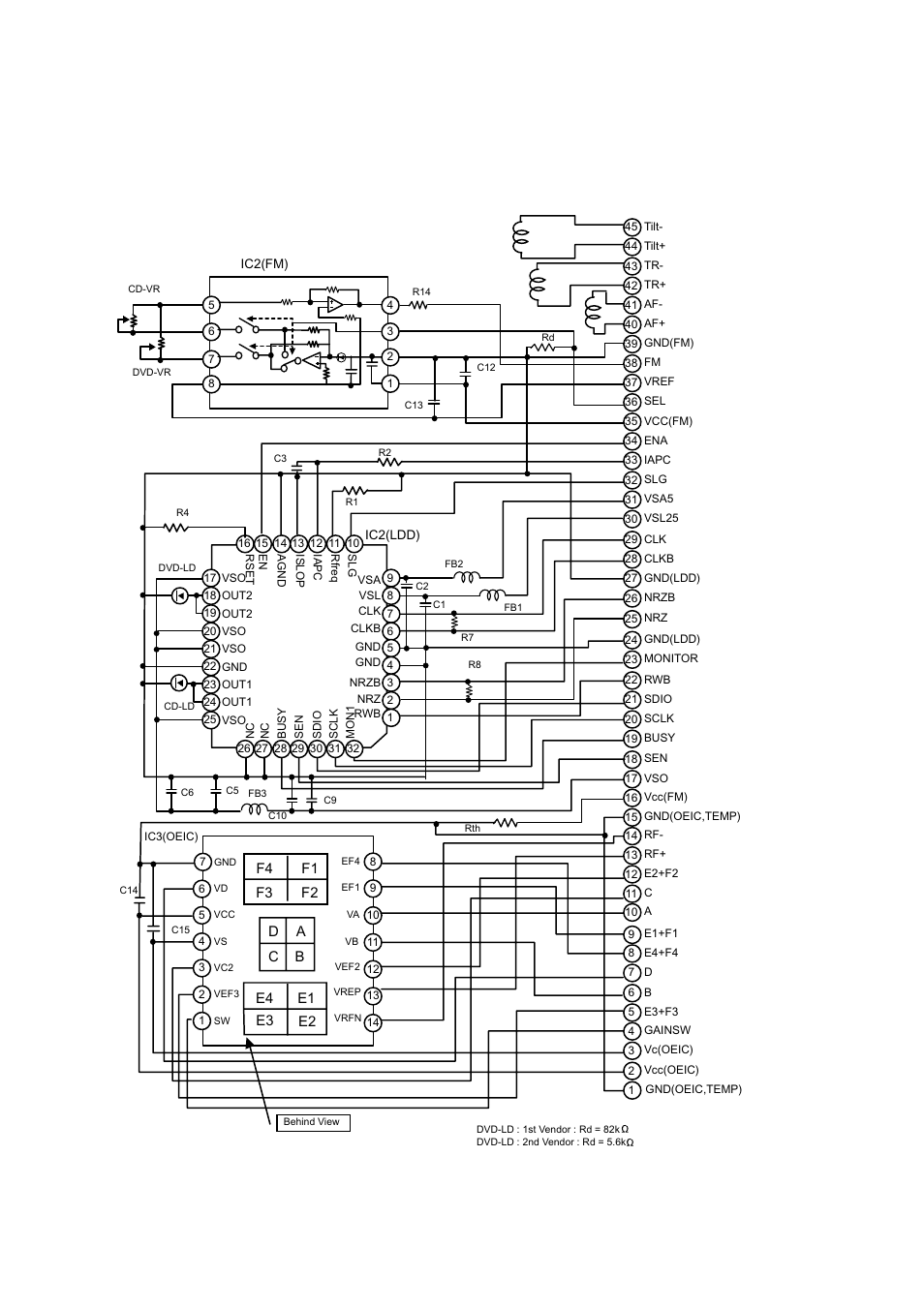 Internal structure of the pick-up, Block diagram of the pick-up(hop-7632ts) | LG GSA-4167B User Manual | Page 40 / 86