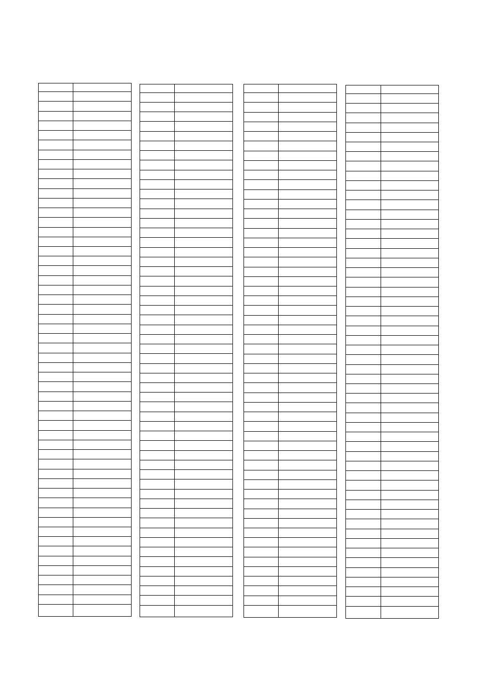 3 pin table | LG GSA-4167B User Manual | Page 58 / 86