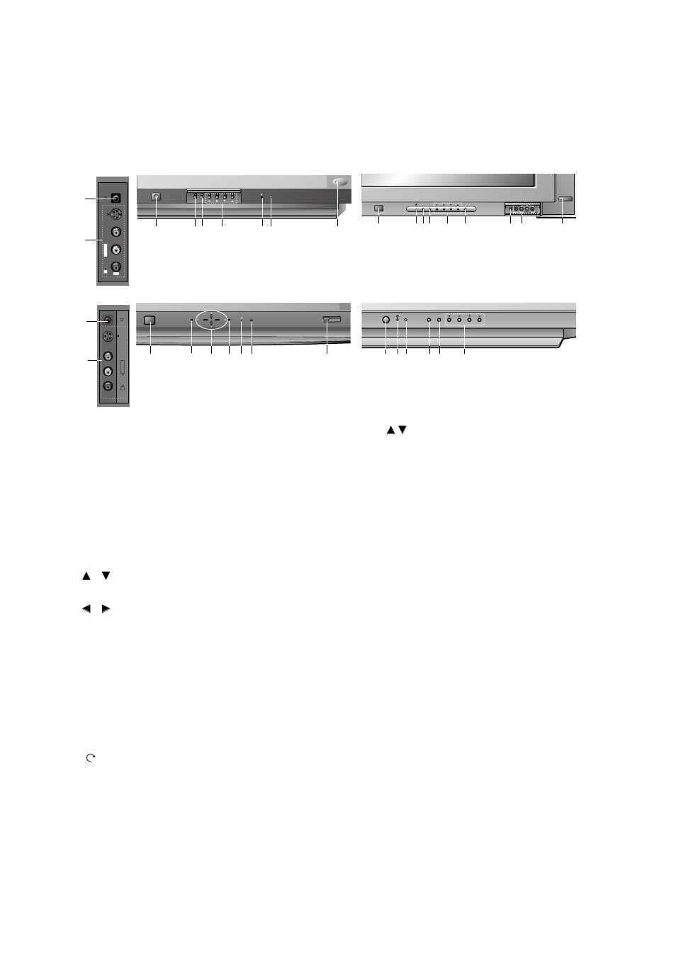 Front panel | LG CT-25/29M60VE/VQ User Manual | Page 7 / 33