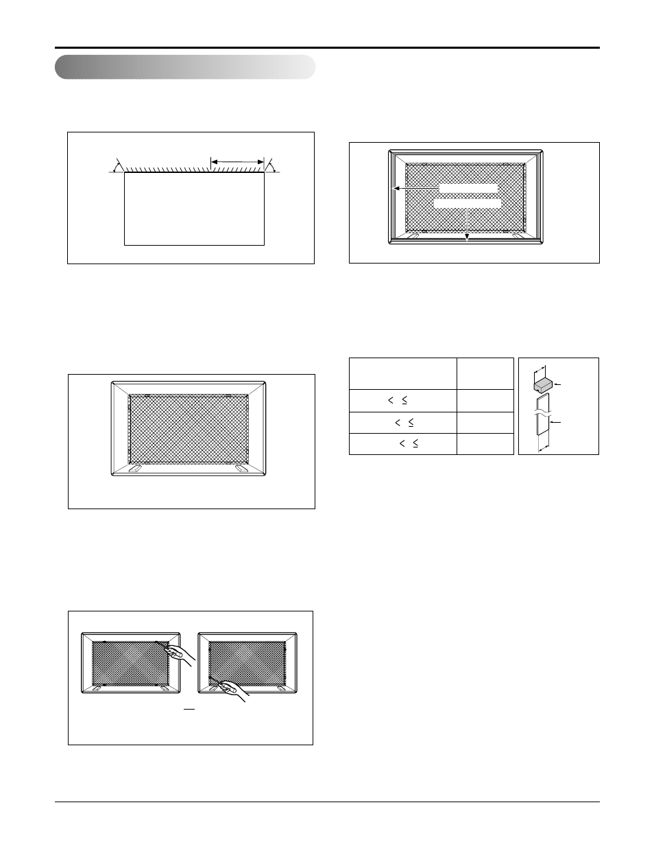 Procedure b, 10 room air conditioner installation, A" in the table below | LG LT1230HR User Manual | Page 10 / 34