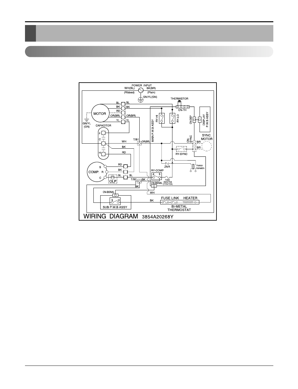 Schematic diagram, Wiring diagram | LG LT1230HR User Manual | Page 24 / 34
