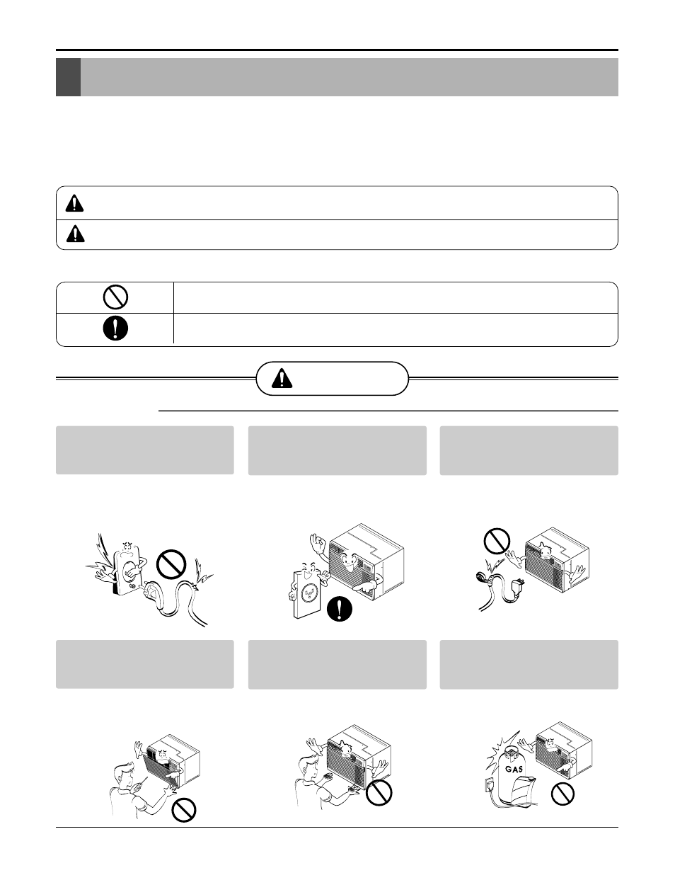 Safety precautions, Warning, Warning caution | Installation | LG LT1230HR User Manual | Page 3 / 34