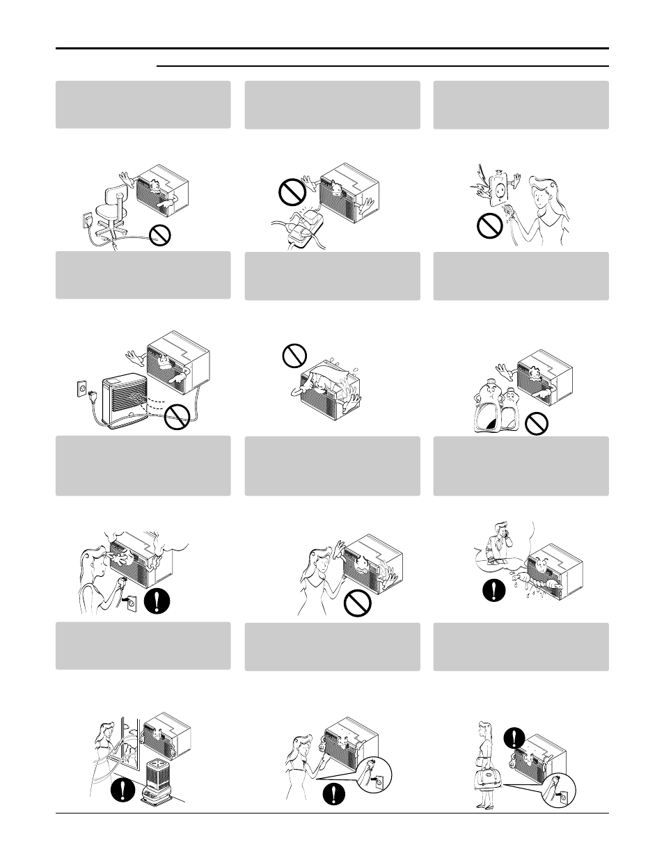 Operation, 4 room air conditioner safety precautions | LG LT1230HR User Manual | Page 4 / 34