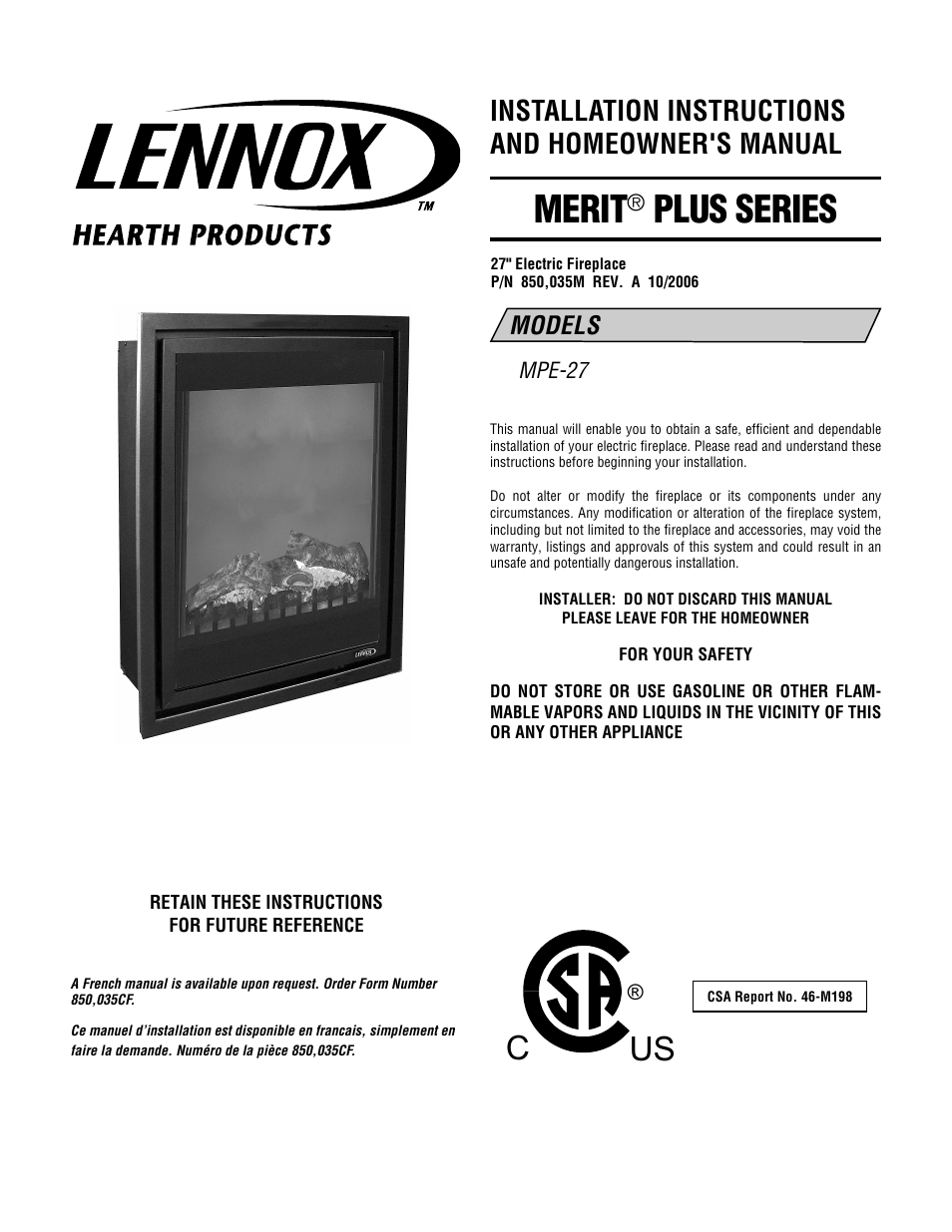 LG MPE-27 User Manual | 12 pages
