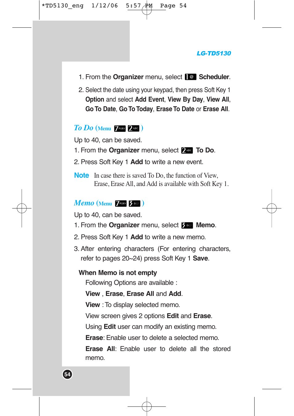 LG -TD5130 User Manual | Page 55 / 92