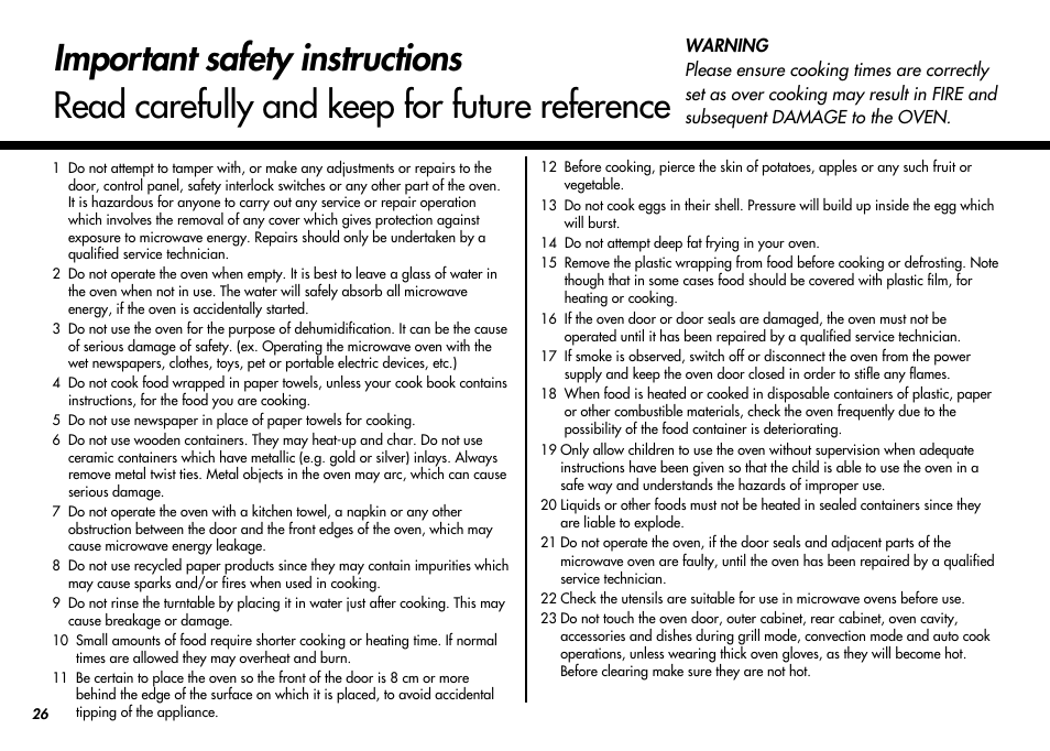 LG MC-924JLA User Manual | Page 26 / 35