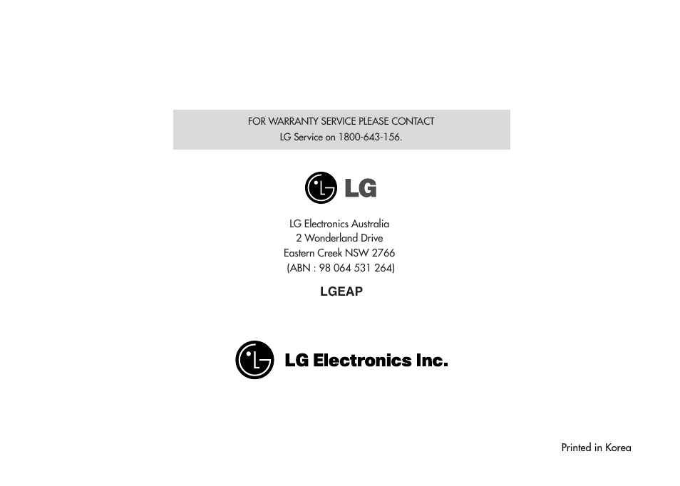 LG MC-924JLA User Manual | Page 35 / 35