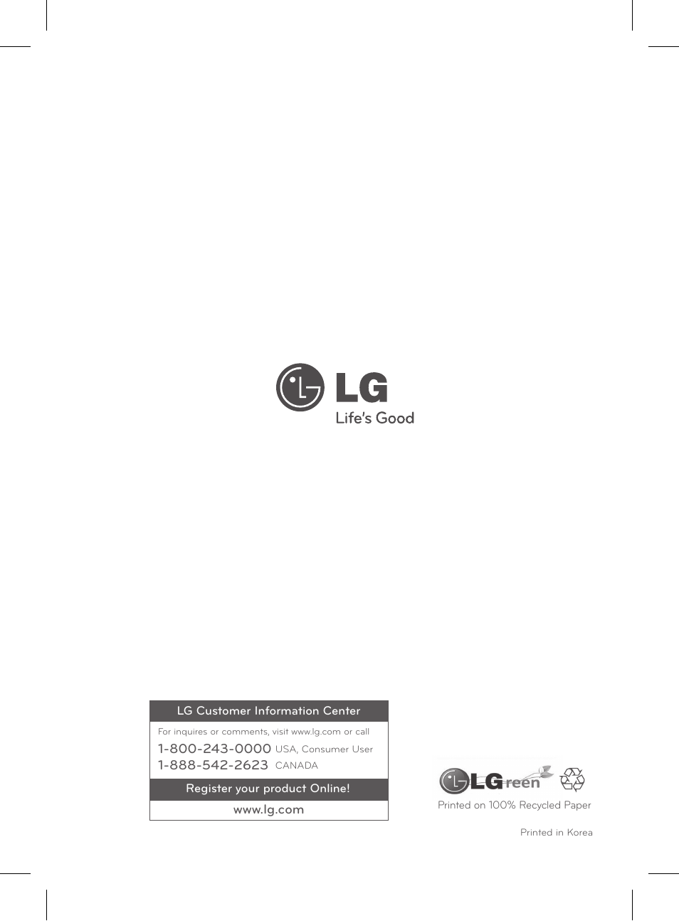 LG LRE3025ST User Manual | Page 13 / 13