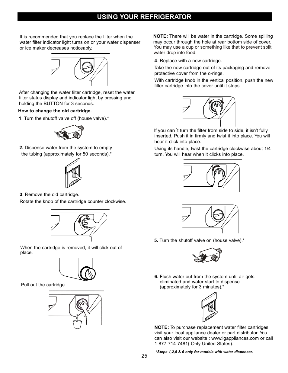 Using your refrigerator | LG LFC20740 User Manual | Page 25 / 36