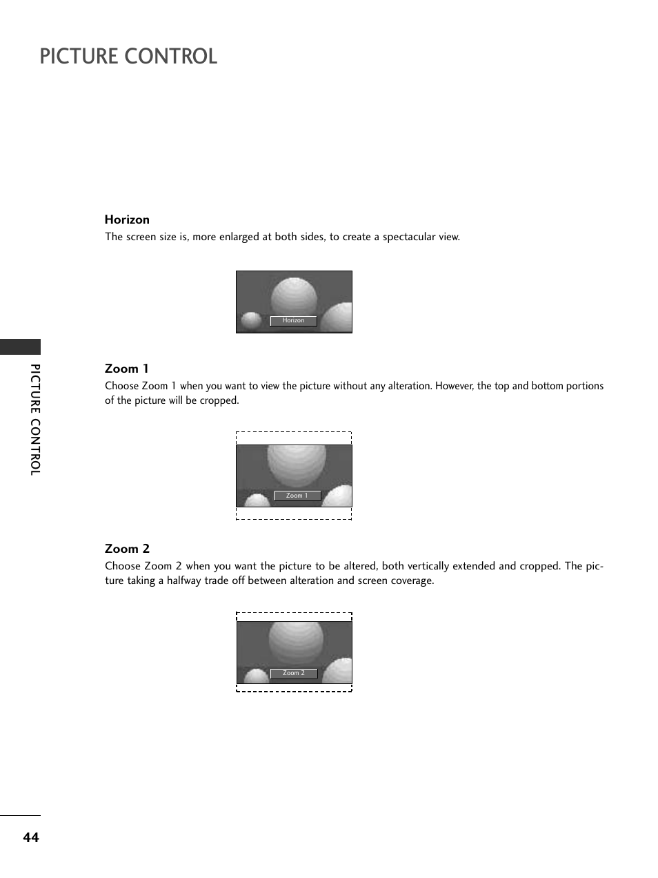 Picture control | LG 32LC50CS User Manual | Page 46 / 90