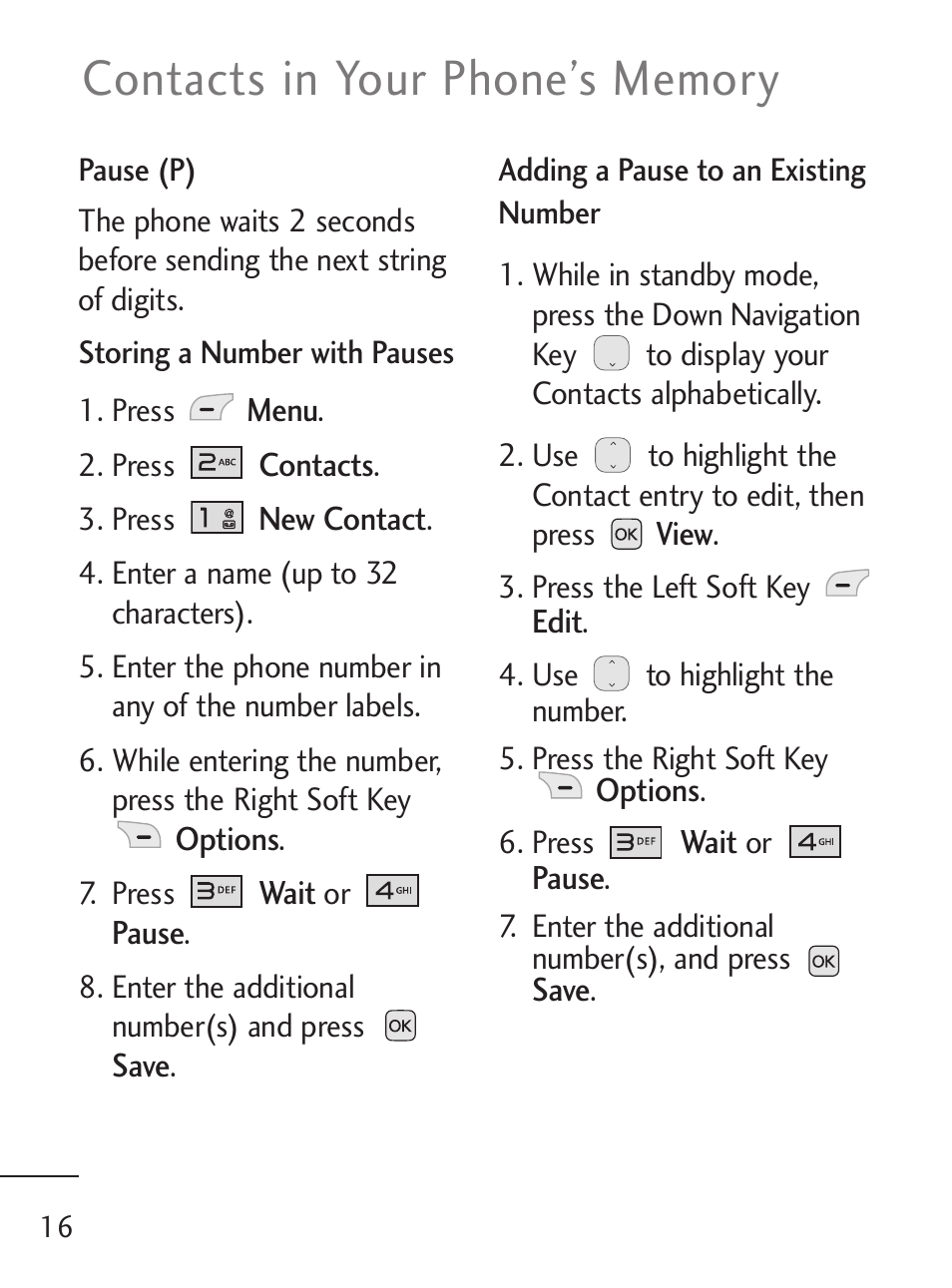 LG 221C User Manual | Page 16 / 98