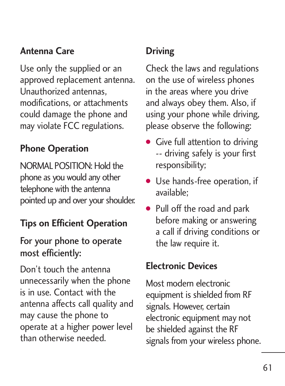 LG 221C User Manual | Page 61 / 98