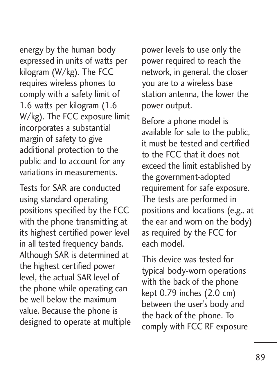LG 221C User Manual | Page 89 / 98