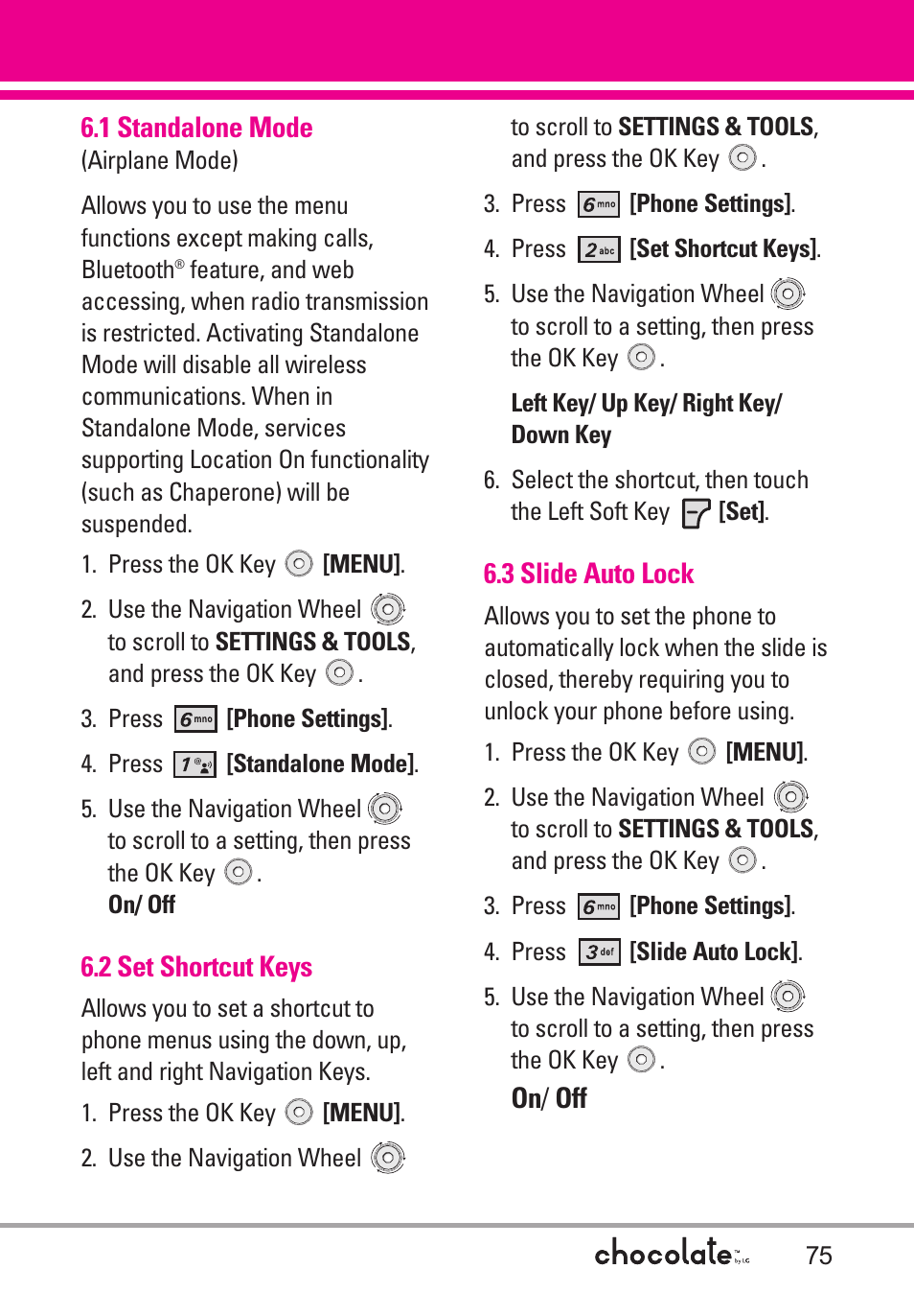 LG Chocolate VX8550 User Manual | Page 77 / 123