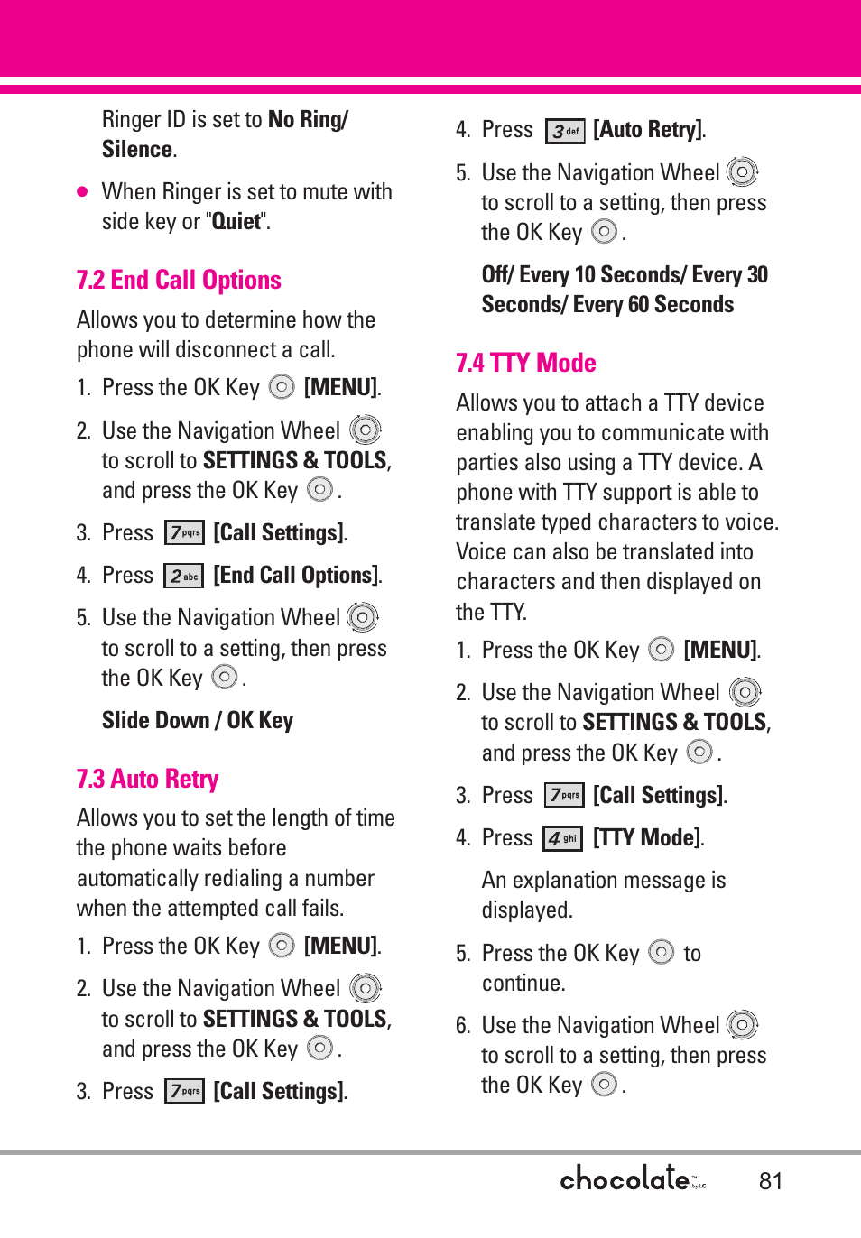 LG Chocolate VX8550 User Manual | Page 83 / 123